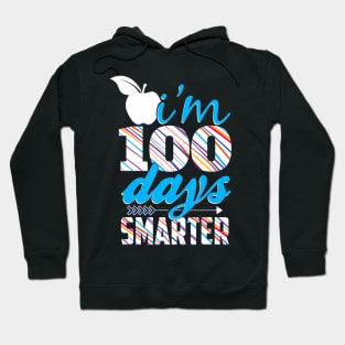 100th Day Of School Funny I'm 100 Days Smarter Kids Learning Hoodie